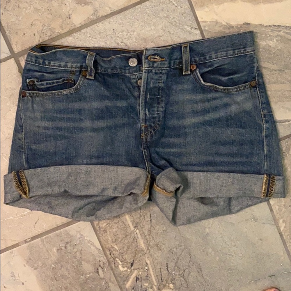 Levi Cuffed Jean Shorts